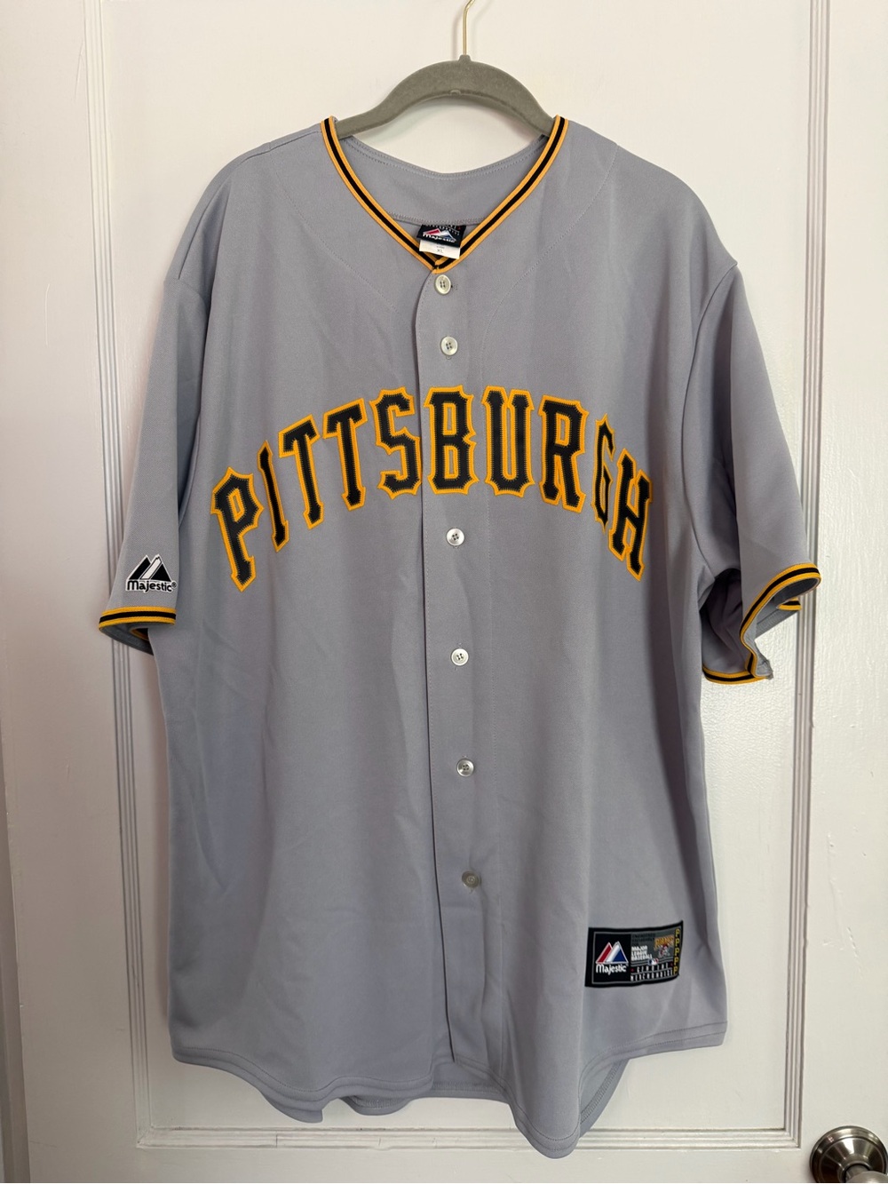 Vintage Majestic Pittsburgh Pirates Jersey USA Made Gray MLB Y2K Adult XL Blank